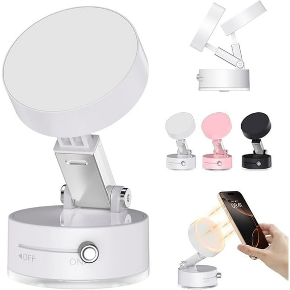 DnxnIaIfy Cell Phone Holder Vacuum Magnetic Adsorption for Mount Convenient Folding Suction Cup Household Lazy Holder for Multi-Purpose Scenes