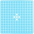 thumbnail image 1 of SANMADROLA Square Bath Shower Tub Mat for Bathroom, Non Slip Bathtub Mats with Suction Cups, Drain Holes, Machine Washable, 21 x 21 Inches, Clear, 1 of 7
