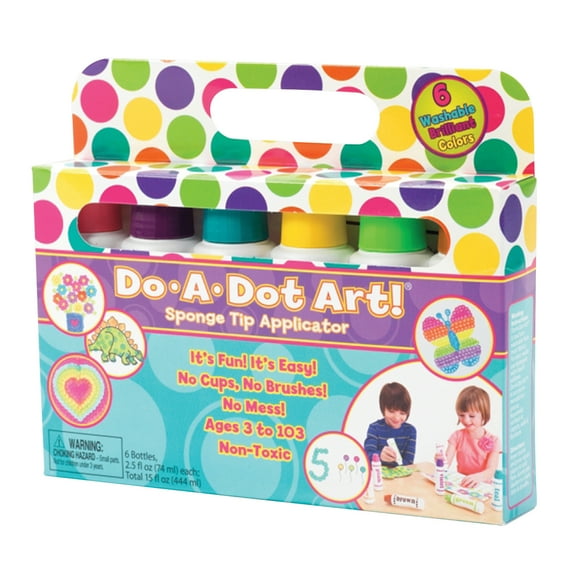 DoADot Art! Washable Brilliant Markers, 6 colors