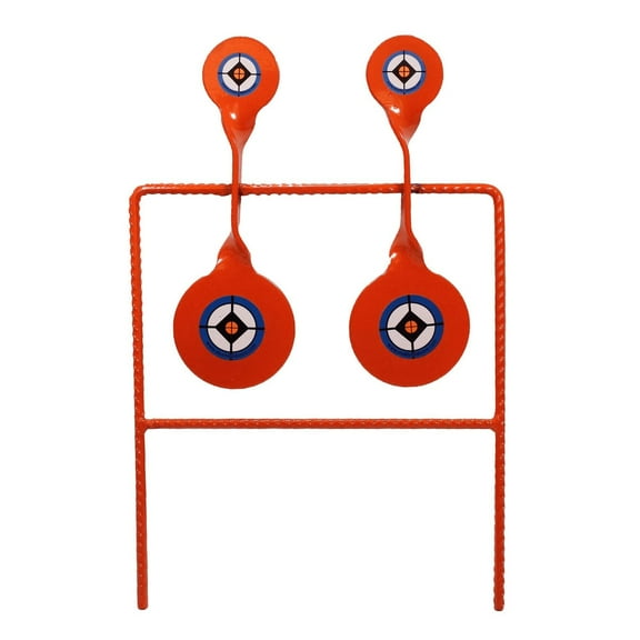 Do All Outdoors Steel Target Reactive .22 Double Spinner Rebar