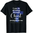 thumbnail image 1 of Do All Things Through Christ Who Strengthens Me Christian T-Shirt, 1 of 4
