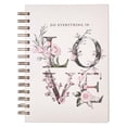 thumbnail image 1 of Do Everything In Love Large Wirebound Journal in Whit, 1 of 4