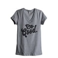 thumbnail image 1 of Do Good Women's Fashion Relaxed V-Neck T-Shirt Tee Heather Grey X-Large, 1 of 3