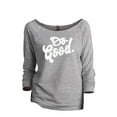 thumbnail image 1 of Do Good Women's Fashion Slouchy 3/4 Sleeves Raglan Lightweight Sweatshirt Sport Grey 2X-Large, 1 of 3