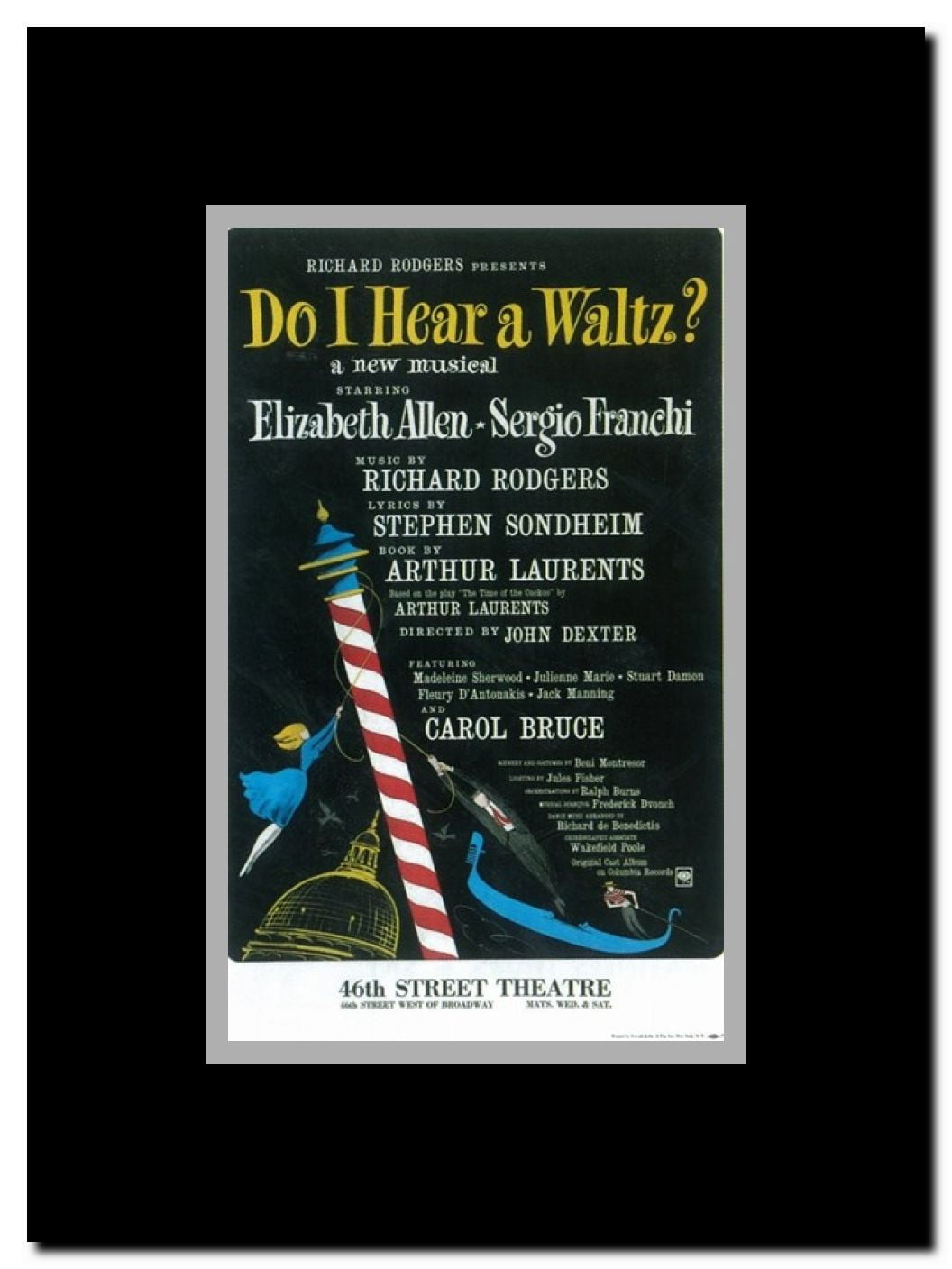 Do I Hear a Waltz (Broadway) Framed Movie Poster