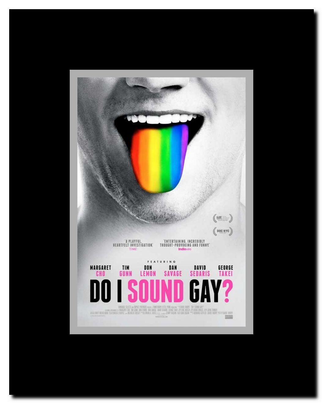 Do I Sound Gay? Framed Movie Poster