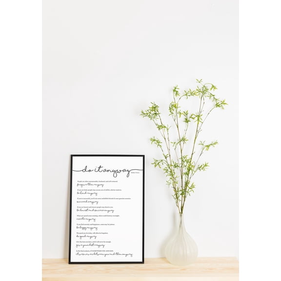 Do It Anyway Mother Teresa Quote Modern Christian Print Unframed Paper Print