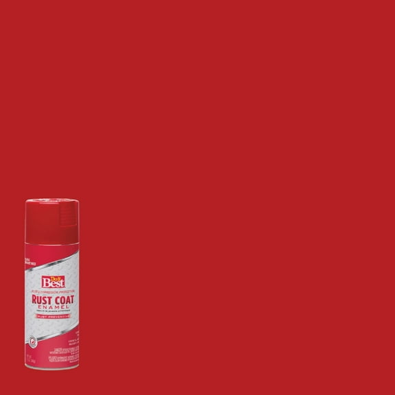 Rust-Oleum Rust Coat Enamel Spray Paint - Durable Interior/Exterior - 12 oz, Red