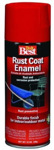 Rust-Oleum Rust Coat Enamel Spray Paint - Durable Interior/Exterior - 12 oz, Red