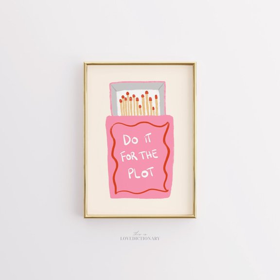 Do It For Plot Wall Art Trendy College Decor Living Room Bedroom Office