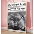 Uplot Point Style Do It For The Plot Wall Art Print, News Style Retro Girly Dorm ...