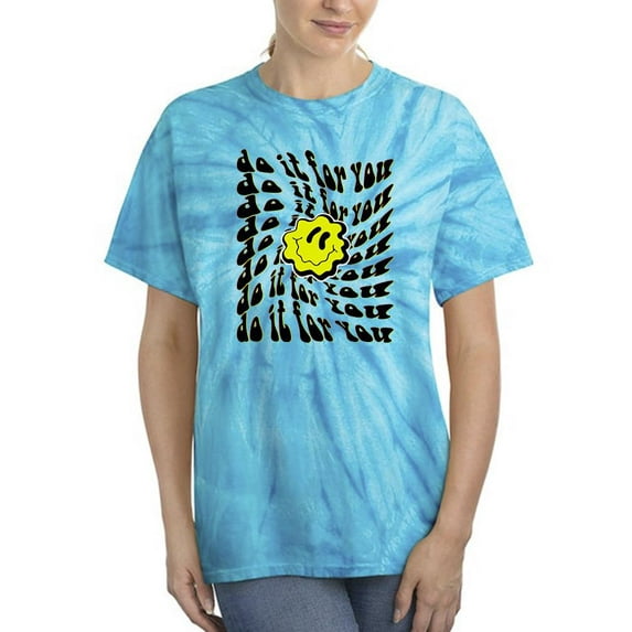Do It For You! Happy Face Tie Dye Cyclone Women -Image by Shutterstock, Female Small
