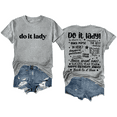thumbnail image 1 of Do It Lady Shirt Women Men Tee, 1 of 7