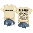 thumbnail image 1 of Do It Lady Shirt Women Men Tee, 1 of 7
