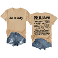 thumbnail image 1 of Do It Lady Shirt Women Men Tee, 1 of 7