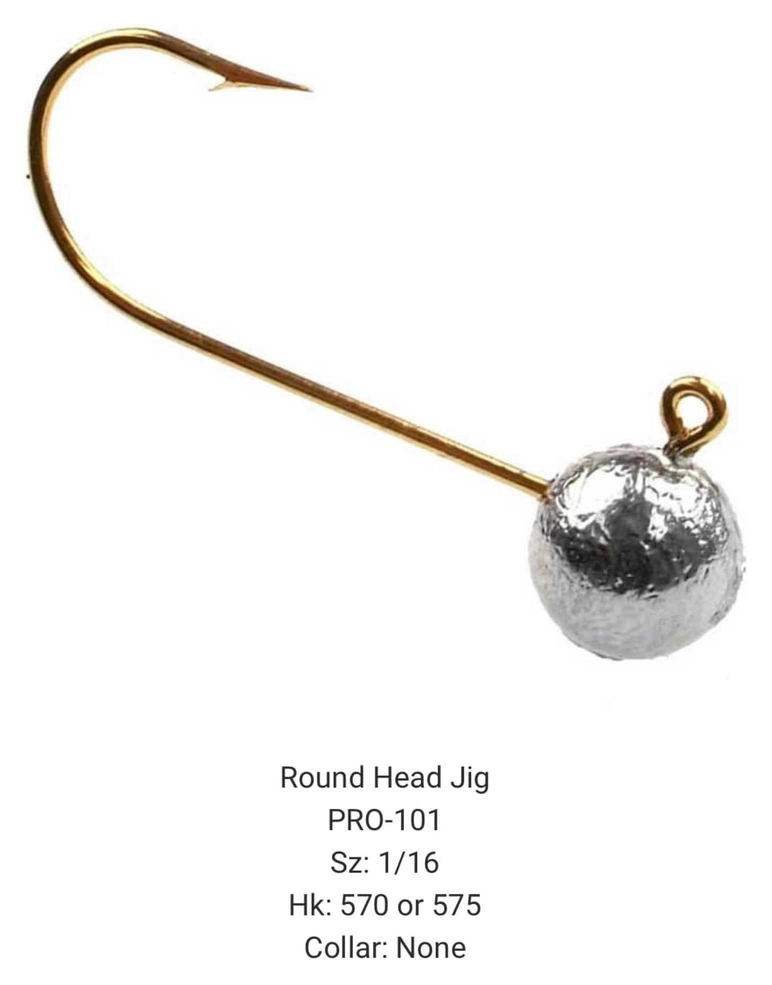 Do It Mold Round Head Jig PRO-101 Sz: 1/16 oz Collar: None