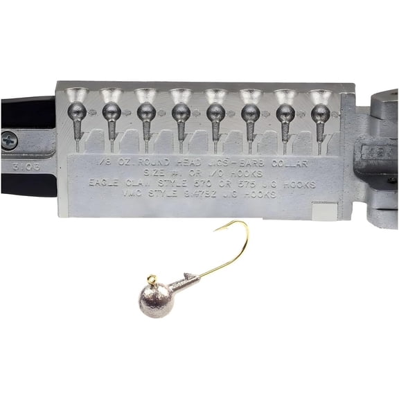 Do It Mold Round Head Jig Sz: 1/8 Oz Collar: Tapered Barb