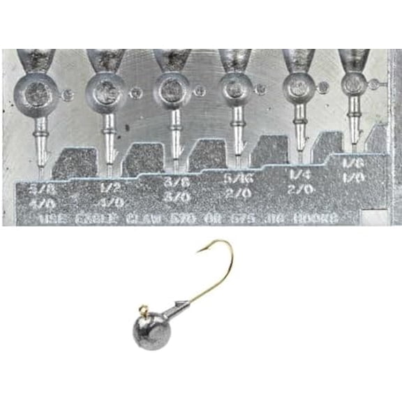 Do It Mold Round Socket Eye Jig Size: 1/8, 1/4, 5/16, 3/8, 1/2, 5/8 Collar: Ring & Barb Do it Mold (3340) RSE-6-A$$Sport & Recreation Other