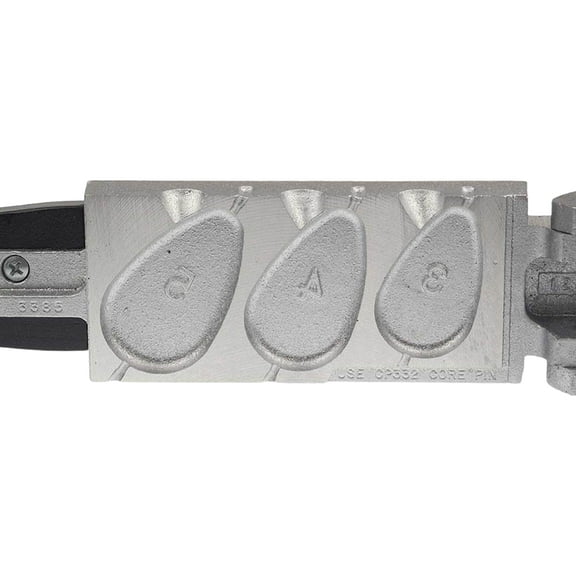 Do-It No-Roll Sinker Mold 3, 4, 5oz 3cavity