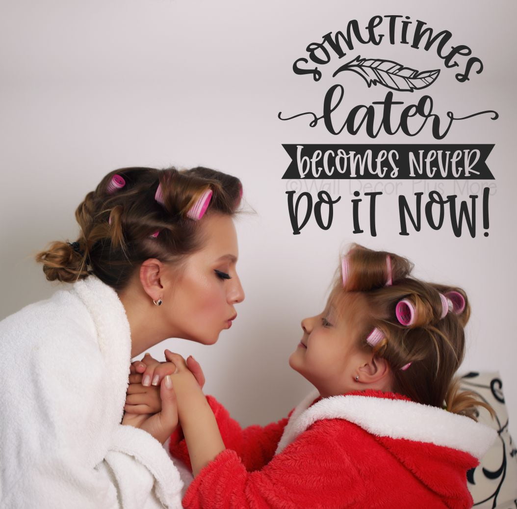 Do It Now Wall Sticker Decal Quotes Word Art Decals for Walls