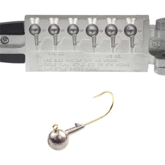 Do It Round Head Jig 3/8, 1/2 oz. Oz Do It Mold (1022) RHB-6-3812 Cavities 6 Total 3 of Each$$Sport & Recreation Other