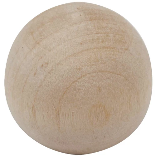 Do It Wood Hardwood Round 1-1/2 In. Cabinet Knob, (2-Pack) 11405Di-1.5 Sim