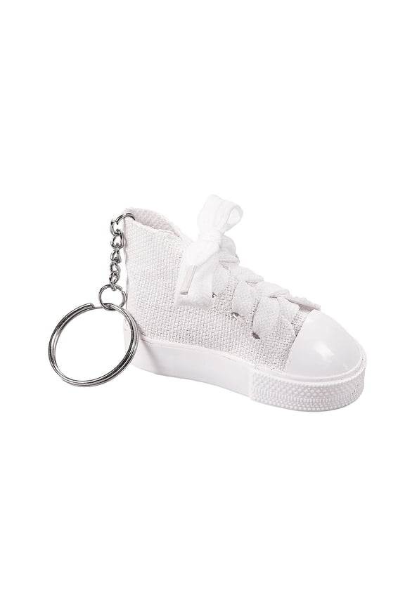 Do It Yourself Canvas Shoe Keychain - Craft Kits - 12 Pieces