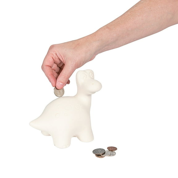 Do It Yourself Ceramic Dinosaur Bank 1 Dz - Craft Kits - 12 Pieces