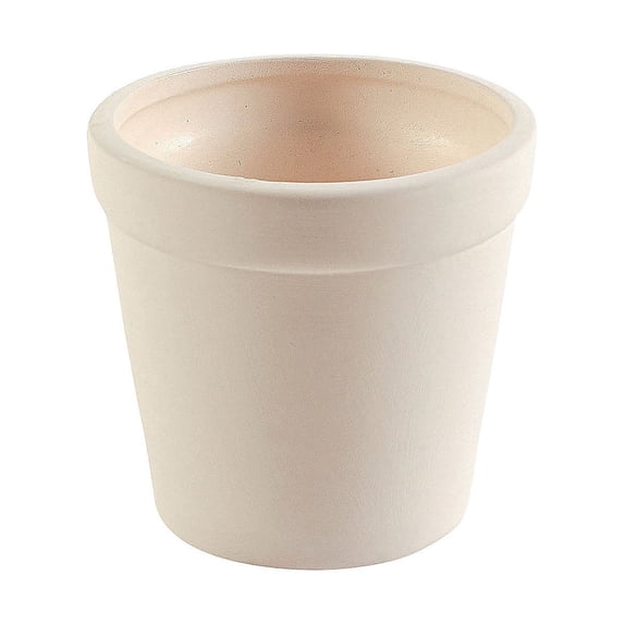 Do It Yourself Mini Ceramic Flower Pots, Mother's Day, Birthday, Party Favors, Craft Kits For All Ages, 12 Pieces, 4"