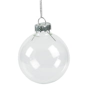 Do It Yourself Clear Glass Round Ornament - Craft Kits - 12 Pieces