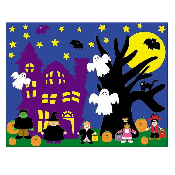 Do It Yourself Halloween Sticker Scene - Stationery - 12 Pieces