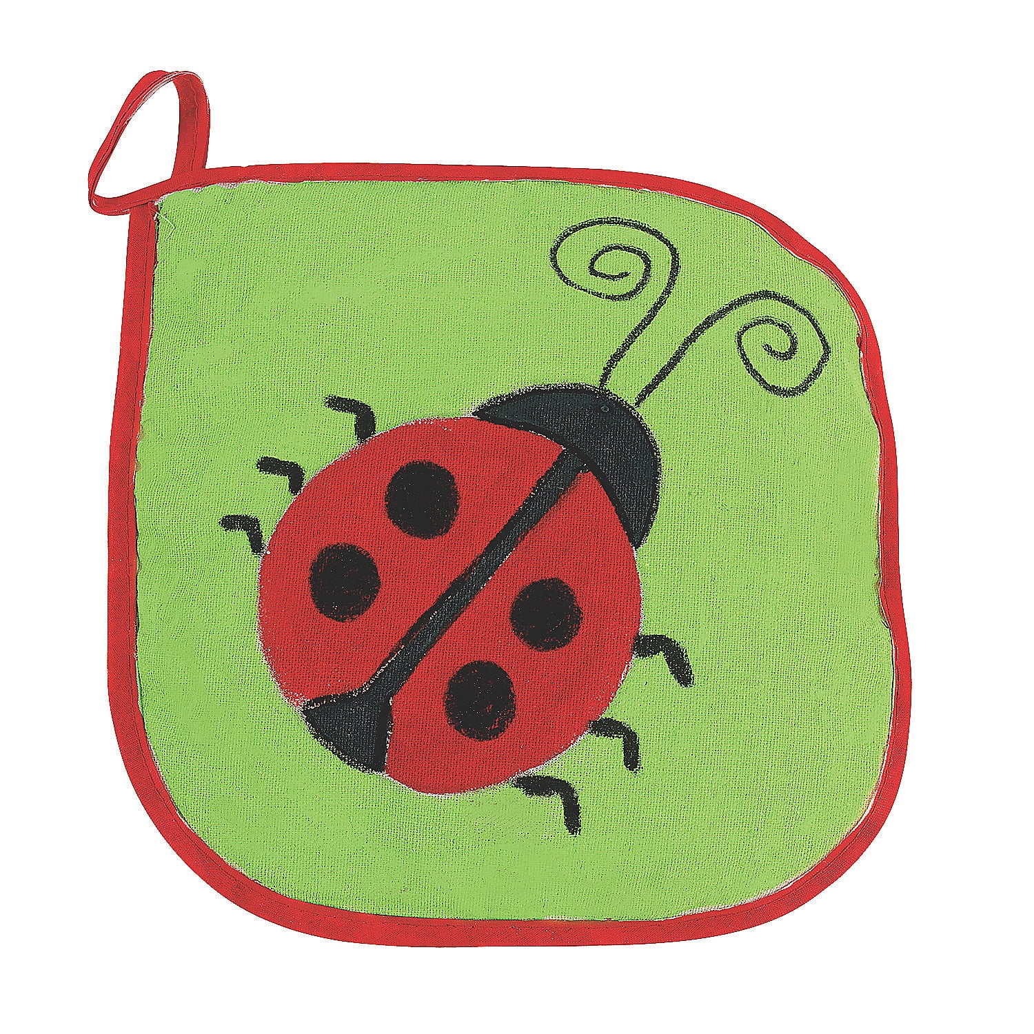 Do It Yourself Natural Canvas Pot Holders 12Pc Craft Kits 12 Pieces