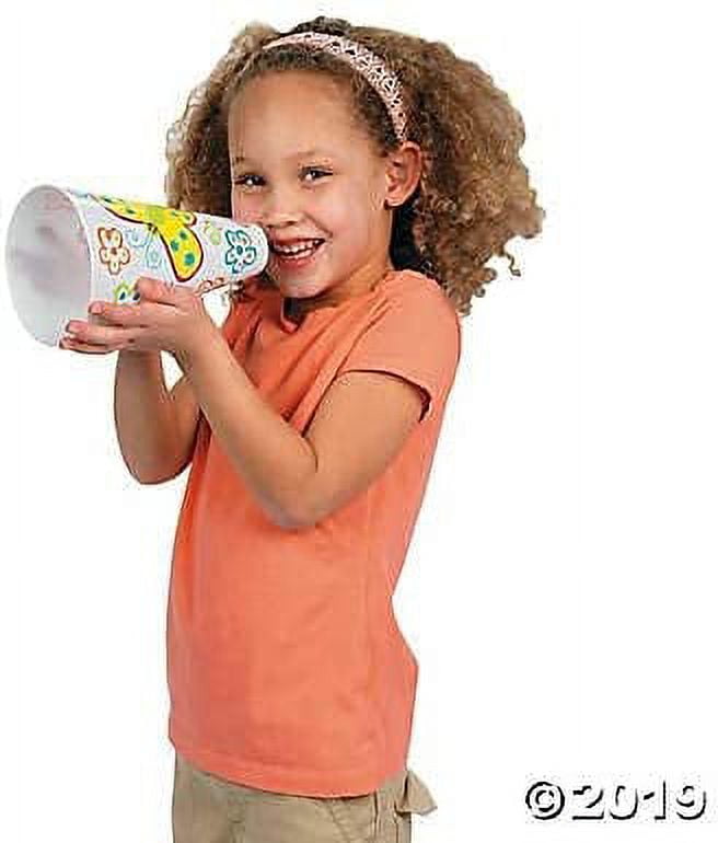 FUN EXPRESS Do It Yourself Plastic Megaphone - 1Dz - Craft Kits - 12 Pieces