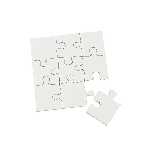 Do It Yourself Puzzles-4" X 4" (24 Pc) - Craft Kits - 24 Pieces