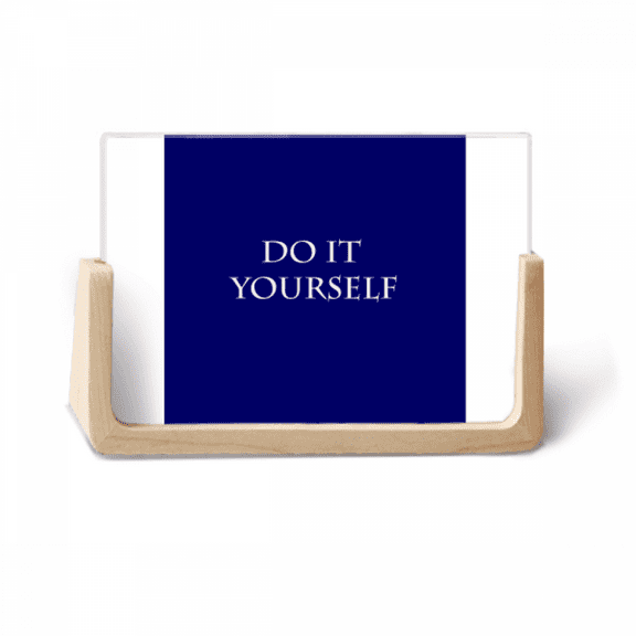 Do It Yourself Self-reliance Photo Wooden Photo Frame Tabletop Display