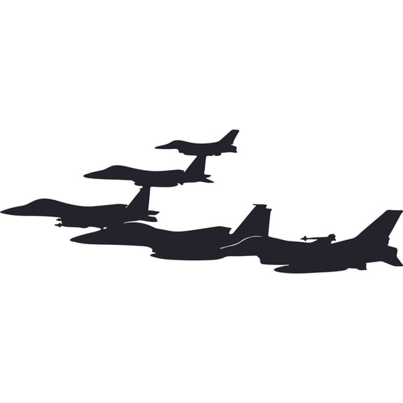 Do It Yourself Wall Decal Sticker Airplane Kids Boys Bedroom 12x36"