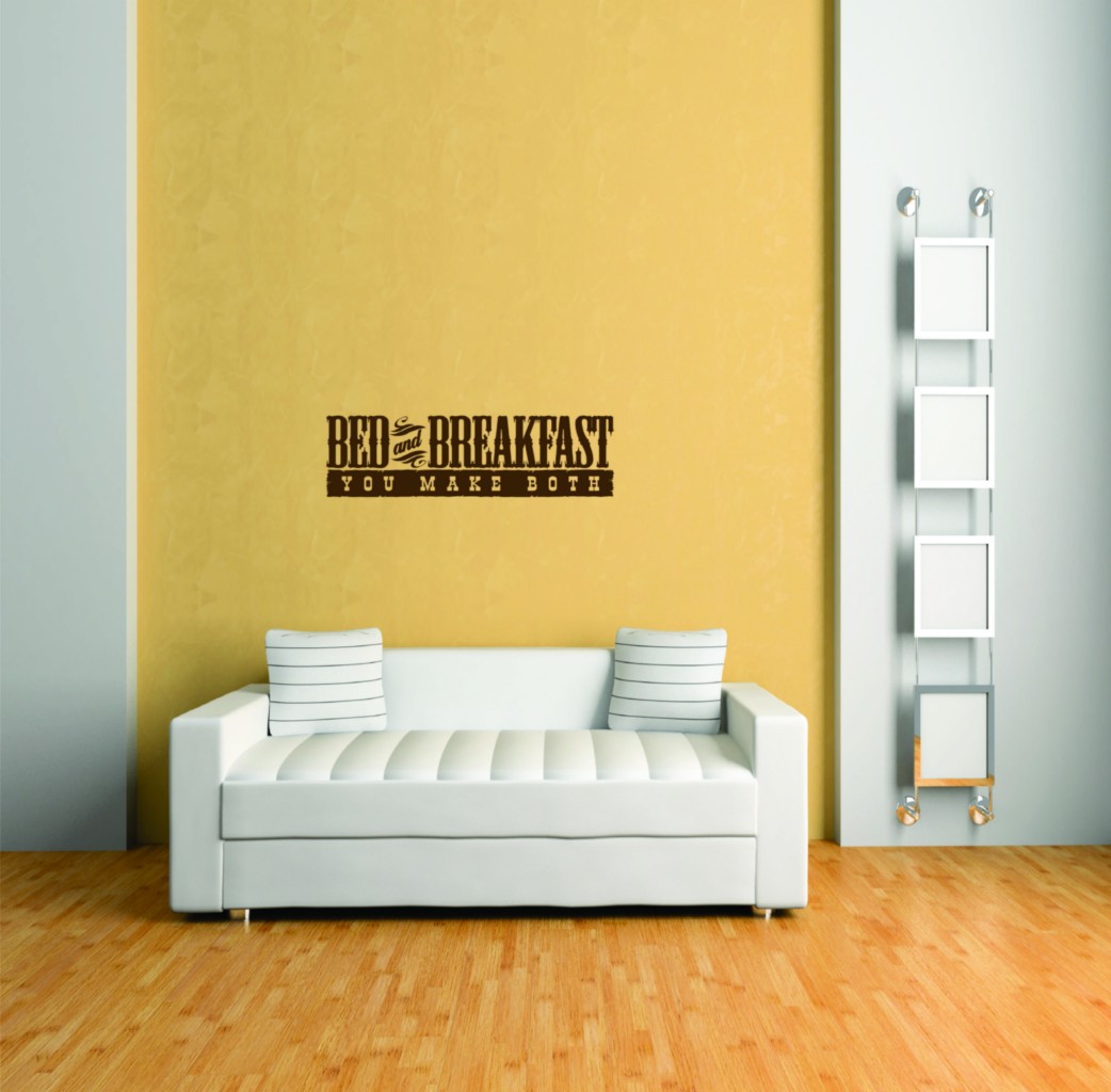Do It Yourself Wall Decal Sticker Bed And Breakfast Bedroom 10 X30 ...