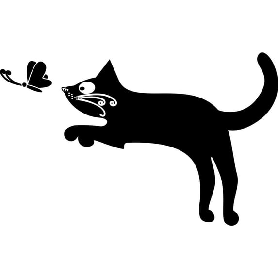 Do It Yourself Wall Decal Sticker Cat Design 13 Animal Kids Bedroom 14x28"
