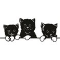 thumbnail image 1 of Do It Yourself Wall Decal Sticker Cat Design Animal Kids Boys Girls Home Bedroom 12x36", 1 of 1