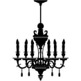 thumbnail image 1 of Do It Yourself Wall Decal Sticker Chandelier Living Room Size: 14 X28", 1 of 1