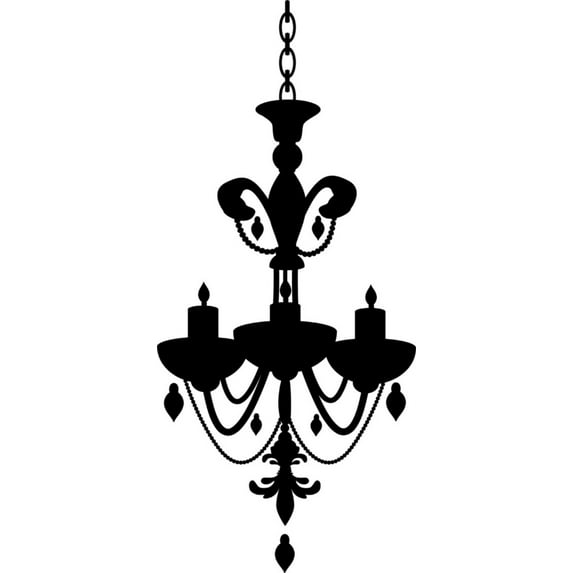 Do It Yourself Wall Decal Sticker Chandelier Size: 14 X42"