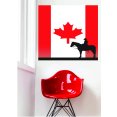 thumbnail image 1 of Do It Yourself Wall Decal Sticker Cowboy Silhouette In Canadian Flag Canada Maple Leaf Size- 20x20", 1 of 2