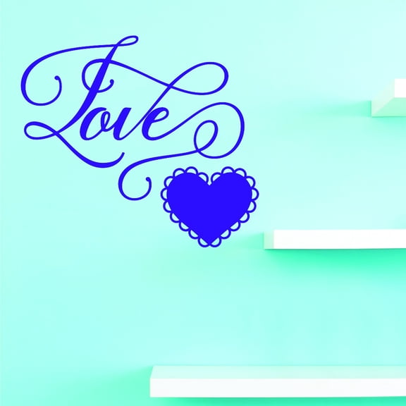Do It Yourself Wall Decal Sticker Custom Designs Love 18x18"