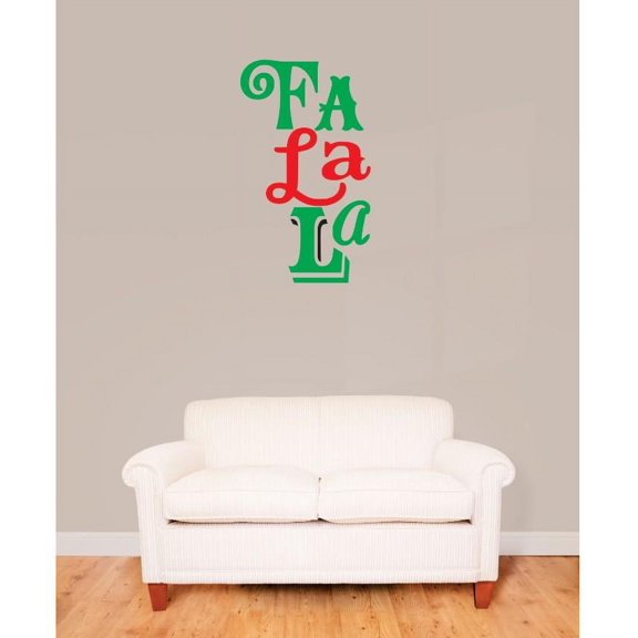 Do It Yourself Wall Decal Sticker Fa La La Quote Bedroom Bathroom Living Room Mural 24 X48"