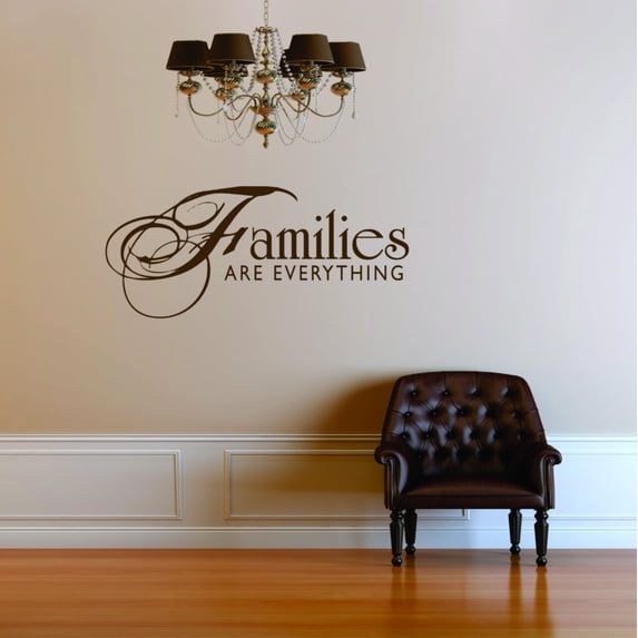 Do It Yourself Wall Decal Sticker Families Are Everything Living Room Size: 14 X28"