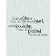 thumbnail image 1 of Do It Yourself Wall Decal Sticker For Wisdom Will Enter Your Heart Living Room 10" x 20", 1 of 1
