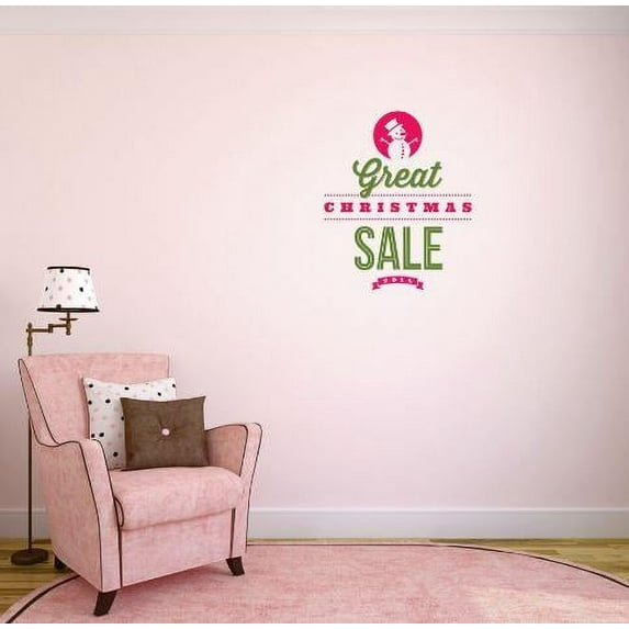 Do It Yourself Wall Decal Sticker Great Christmas Snowman Holiday Bedroom Bathroom Living Room Mural 20 X30"