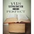 thumbnail image 1 of Do It Yourself Wall Decal Sticker His Strength Is Perfect Living Room Home Decor, 1 of 1