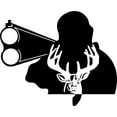 thumbnail image 1 of Do It Yourself Wall Decal Sticker Hunting Deer Animal Hunting Hunter Man Gun Boys Kids Bed Room Sports 16x16", 1 of 1