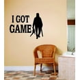 thumbnail image 1 of Do It Yourself Wall Decal Sticker I Got Game Image Animal Hunting Hunter Man Gun Boys Men Kids Bed Room Sports 18x18", 1 of 1